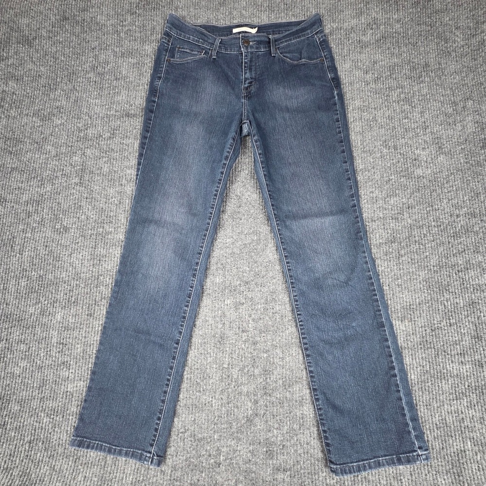 Levi's 505 Women's Jeans 8 W29 L30 Dark‎ Wash Straight Leg Denim